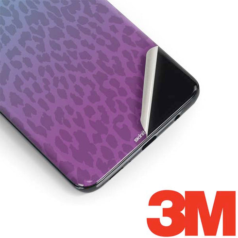 Cheetah Print Purple and Blue Galaxy S9 Skin