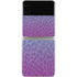 Cheetah Print Purple and Blue Galaxy Z Flip3 5G Skin