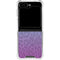 Cheetah Print Purple and Blue Galaxy Z Flip5 5G Clear Case