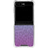Cheetah Print Purple and Blue Galaxy Z Flip5 5G Clear Case