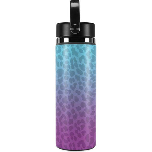 Cheetah Print Purple and Blue Hydro Flask 20oz Wide Mouth Skin