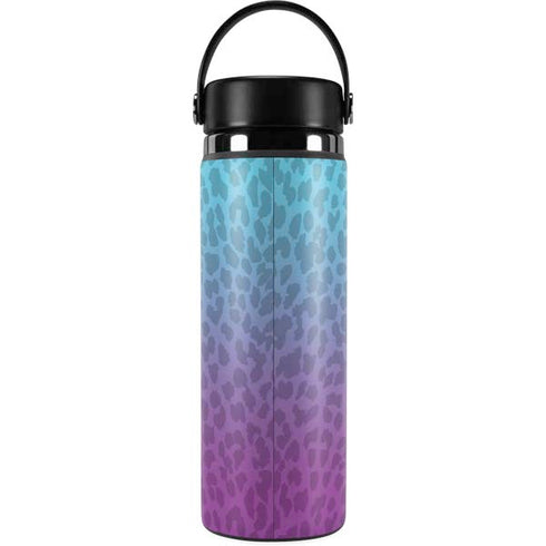 Cheetah Print Purple and Blue Hydro Flask 20oz Wide Mouth Skin