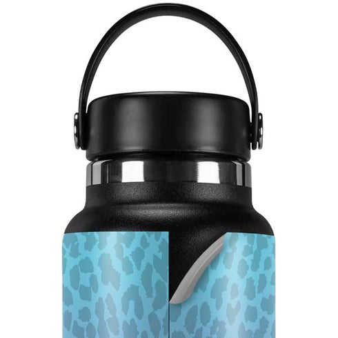 Cheetah Print Purple and Blue Hydro Flask 32oz Wide Mouth Skin