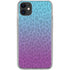 Cheetah Print Purple and Blue iPhone 11 Clear Case