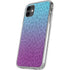 Cheetah Print Purple and Blue iPhone 11 Clear Case
