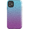 Cheetah Print Purple and Blue iPhone 11 Impact Case