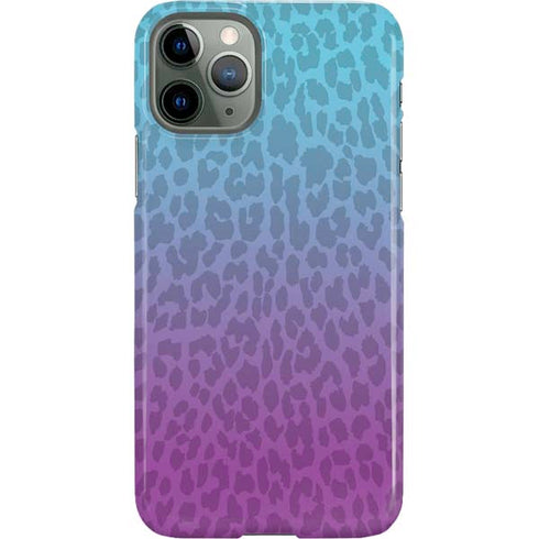 Cheetah Print Purple and Blue iPhone 11 Pro Lite Case