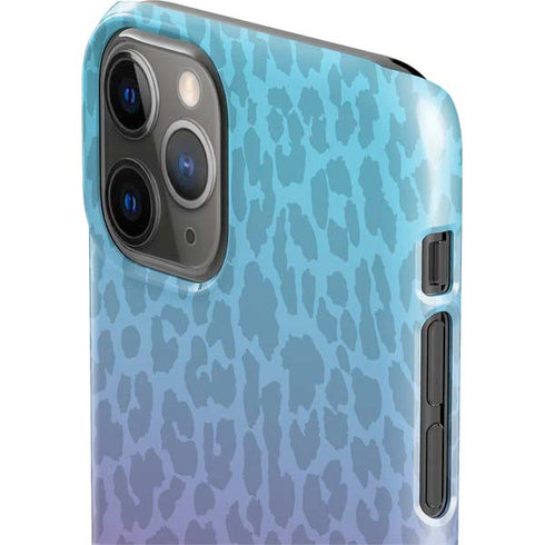 Cheetah Print Purple and Blue iPhone 11 Pro Lite Case