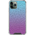 Cheetah Print Purple and Blue iPhone 11 Pro Max Clear Case