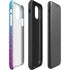 Cheetah Print Purple and Blue iPhone 11 Pro Max Impact Case