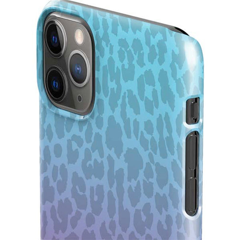 Cheetah Print Purple and Blue iPhone 11 Pro Max Lite Case