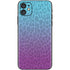 Cheetah Print Purple and Blue iPhone 11 Skin
