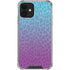 Cheetah Print Purple and Blue iPhone 12 Clear Case