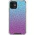 Cheetah Print Purple and Blue iPhone 12 Mini Clear Case
