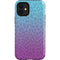 Cheetah Print Purple and Blue iPhone 12 Mini Impact Case