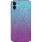 Cheetah Print Purple and Blue iPhone 12 Mini Skin
