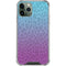 Cheetah Print Purple and Blue iPhone 12 Pro Clear Case