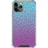 Cheetah Print Purple and Blue iPhone 12 Pro Clear Case