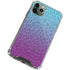 Cheetah Print Purple and Blue iPhone 12 Pro Clear Case