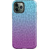 Cheetah Print Purple and Blue iPhone 12 Pro Max Impact Case