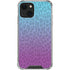 Cheetah Print Purple and Blue iPhone 13 Mini Clear Case