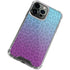 Cheetah Print Purple and Blue iPhone 13 Pro Clear Case