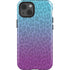 Cheetah Print Purple and Blue iPhone 15 Impact Case