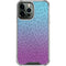 Cheetah Print Purple and Blue iPhone 14 Pro Max Clear Case