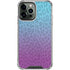 Cheetah Print Purple and Blue iPhone 14 Pro Max Clear Case