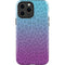 Cheetah Print Purple and Blue iPhone 15 Pro Max Impact Case