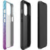 Cheetah Print Purple and Blue iPhone 14 Pro Max Impact Case
