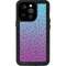 Cheetah Print Purple and Blue iPhone 15 Pro Waterproof Case