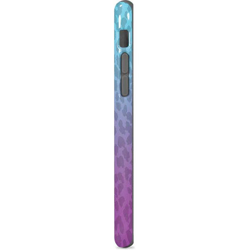 Cheetah Print Purple and Blue iPhone 8 Pro Case