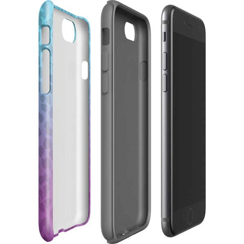 Cheetah Print Purple and Blue iPhone SE (2nd & 3rd Gen) Pro Case