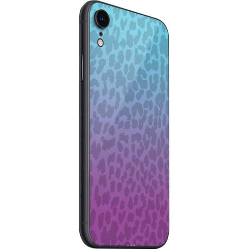 Cheetah Print Purple and Blue iPhone SE (2nd & 3rd Gen) Skin