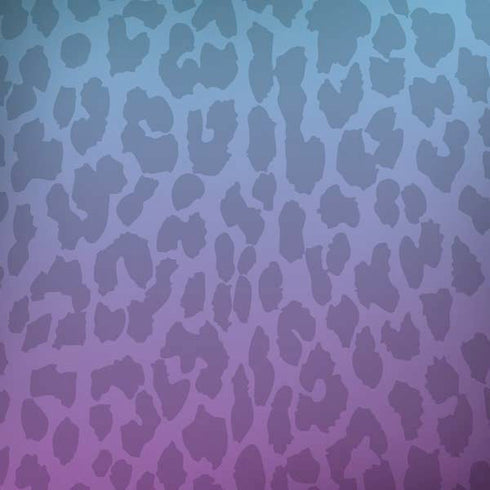 Cheetah Print Purple and Blue iPhone X Skin