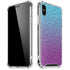 Cheetah Print Purple and Blue iPhone XS Max Clear Case