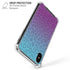 Cheetah Print Purple and Blue iPhone XS Max Clear Case