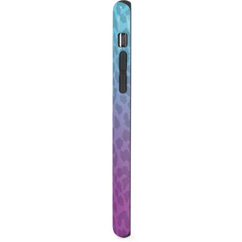 Cheetah Print Purple and Blue iPhone XS Pro Case
