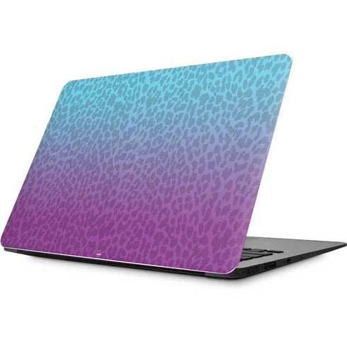 Cheetah Print Purple and Blue Apple MacBook Skin