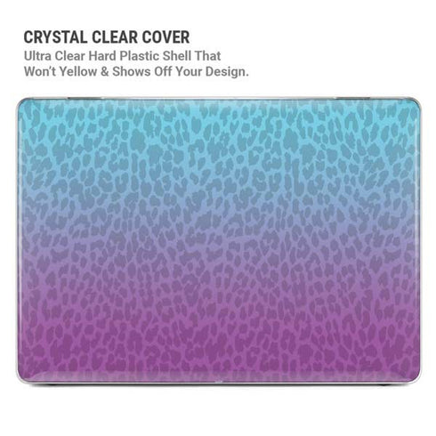 Cheetah Print Purple and Blue MacBook Air 13in M1 (2021) Case plus Skin