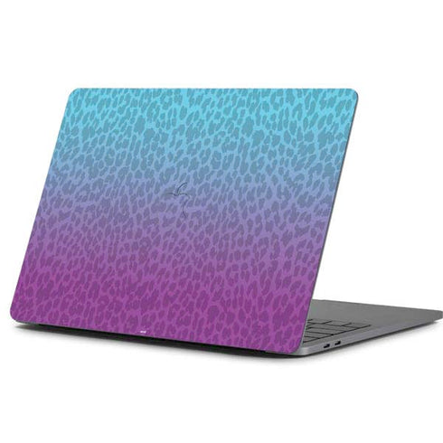 Cheetah Print Purple and Blue Apple MacBook Pro 13-inch Skin