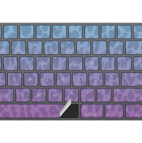 Cheetah Print Purple and Blue Magic Keyboard with Numeric Keypad Skin