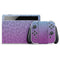 Cheetah Print Purple and Blue Nintendo Switch OLED (2021) Skin