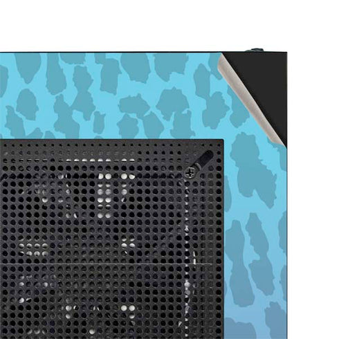 Cheetah Print Purple and Blue NZXT H510 Compact ATX Mid-Tower Case Skin