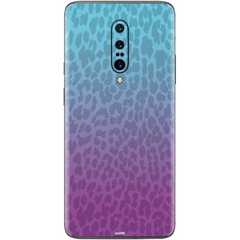 Cheetah Print Purple and Blue OnePlus 7 Pro Skin