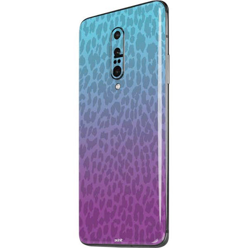 Cheetah Print Purple and Blue OnePlus 7 Pro Skin