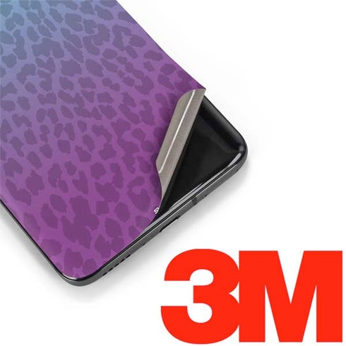Cheetah Print Purple and Blue OnePlus 7 Pro Skin