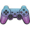 Cheetah Print Purple and Blue PS3 Dual Shock wireless controller Skin