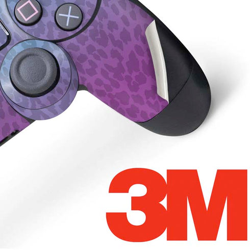 Cheetah Print Purple and Blue PS4 Pro/Slim Controller Skin